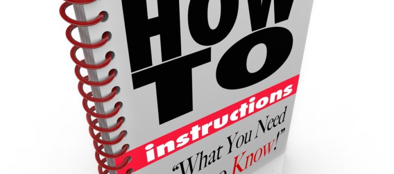 How To Guide booklet