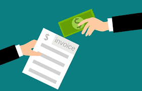 Exchanging invoice for money